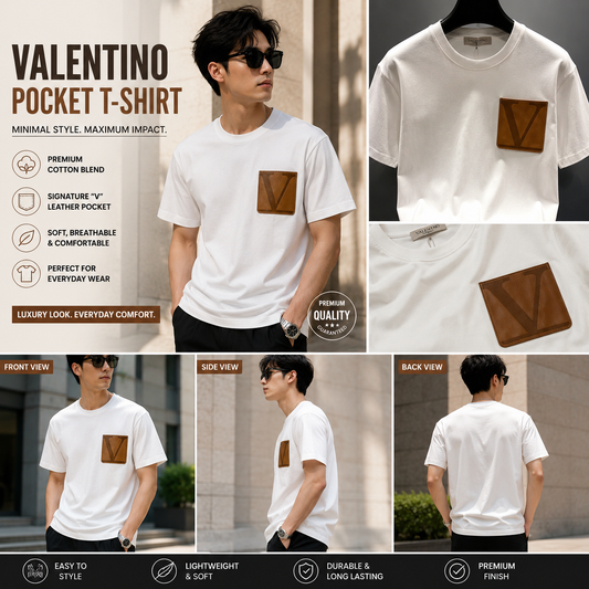 Valentino Printed Men's Tshirt (White, M)