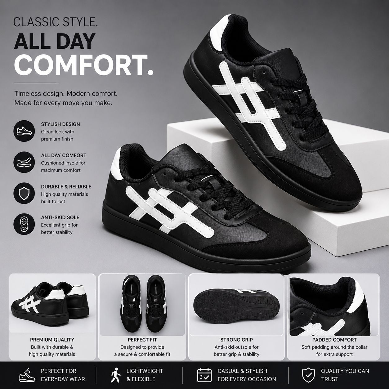 Anjrs Men's Styles sports Running, comfortable, boy and Men, Casual shoes