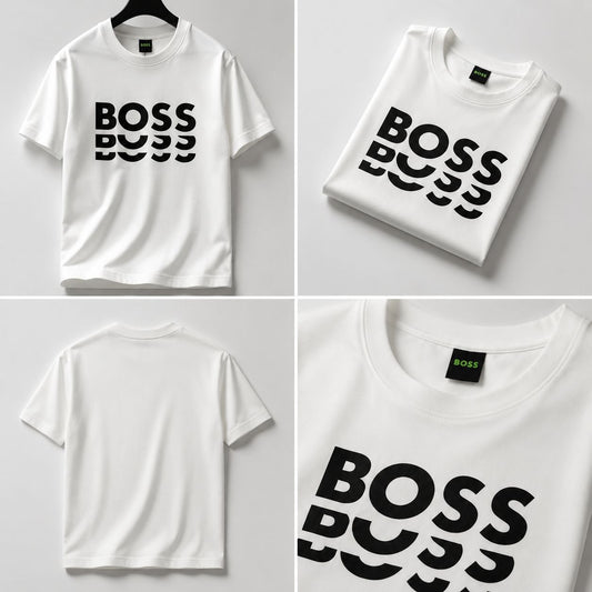BOSS Men's Teetrury Shirt (White, M)