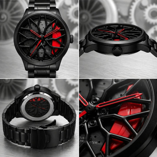 Stereoscopic Car Wheel Watch
